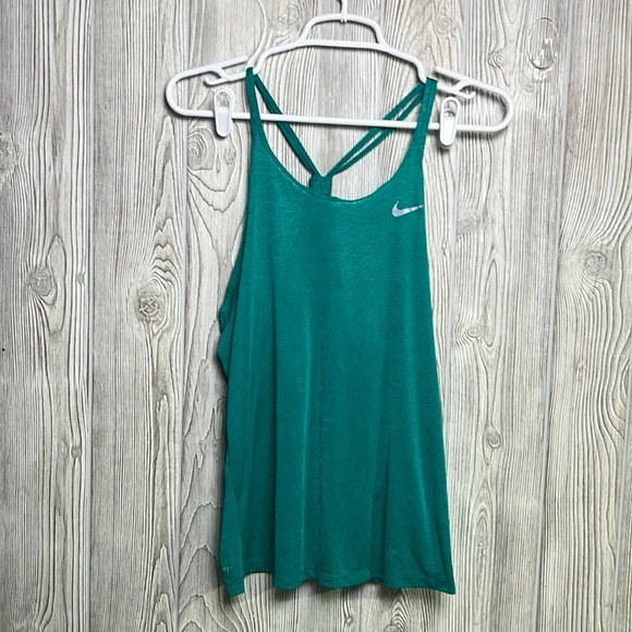Women's Nike Runner Athletic Sport Racer Back Size Medium Tank Top - Picture 1 of 6